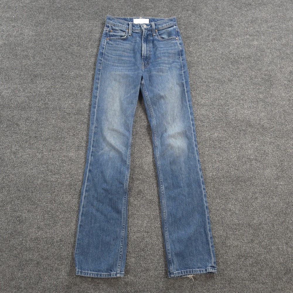 Mother Jeans Womens 24 Blue High Waisted Rider Skimp Cowboys Dont Cry Denim USA